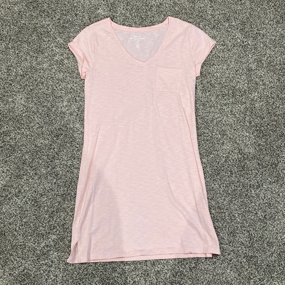 GAP easy tee light pink t-shirt dress
